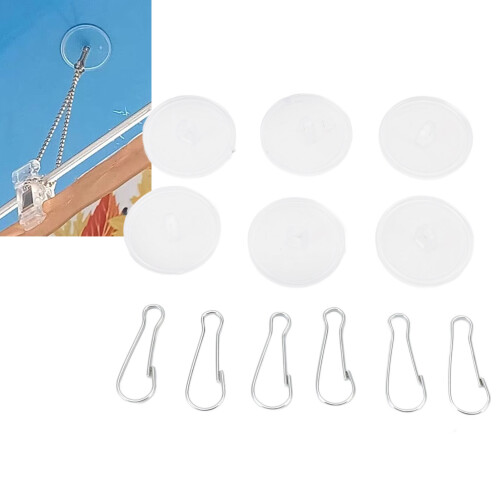 100 Stück selbstklebende Deckenhaken transparent