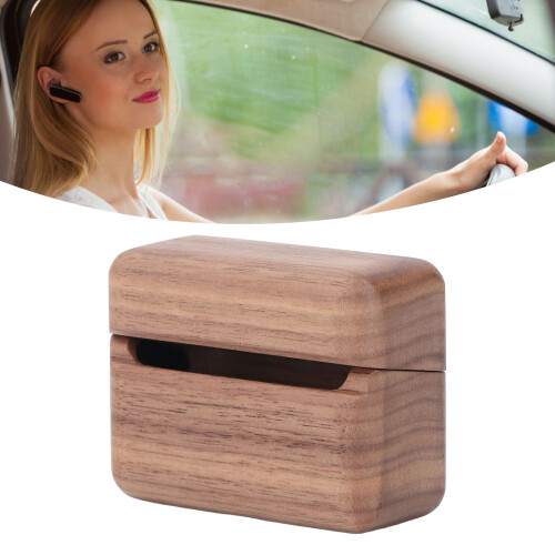 Custodia per auricolare Bluetooth in legno di noce per Ultra