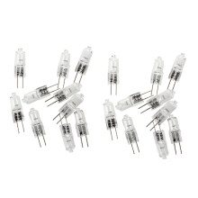 20 x G4 12V 20W Διαφανείς Λαμπτήρες Αλογόνου με Κάψουλα