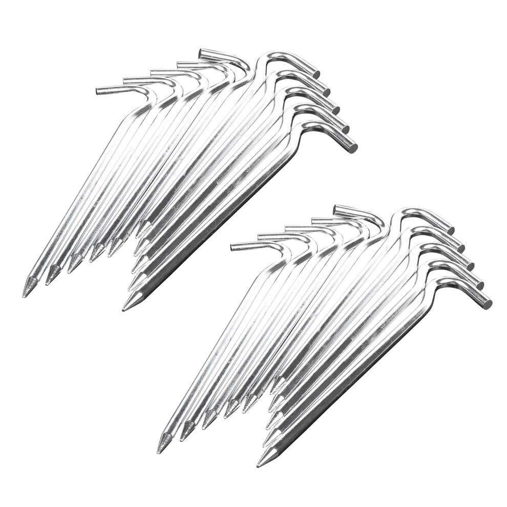 Picchetti Per Tende In Metallo Lunghi 18 Cm, Resistenti, Per Campeggio A Terra/Tende Da Gazebo,