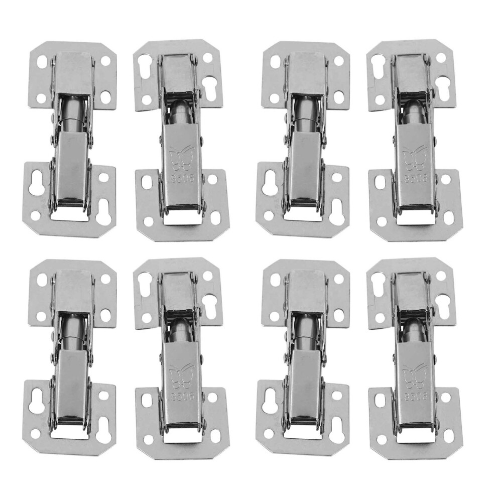 8Pcs Soft Close Kitchen Cupboard Cabinet Wardrobe 90Degree Door Hinges 4854049543006