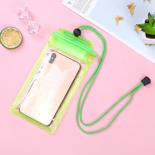 Funda impermeable para teléfono transparente de tres capas 10.6x4.3in 2