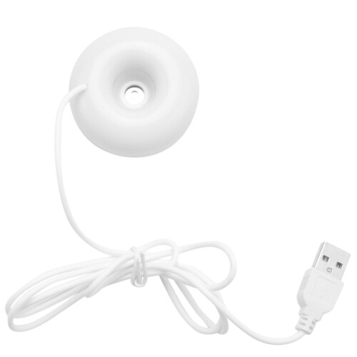 4X Λευκός Υγραντήρας Ντόνατ USB Γραφείου Επιτραπέζιου Μίνι Φορητός Καθαριστής Αέρα 2
