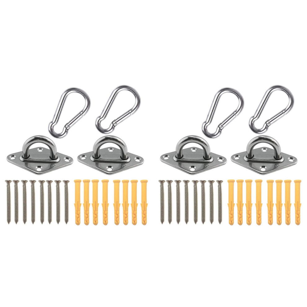 Kit de suspension pour hamac robuste 2X, plaques à œil, ancrage pour montage mural et plafond
