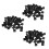 Chair Leg Plastic Blanking End Cap Square Tube Insert Black 20mmx20mm 2