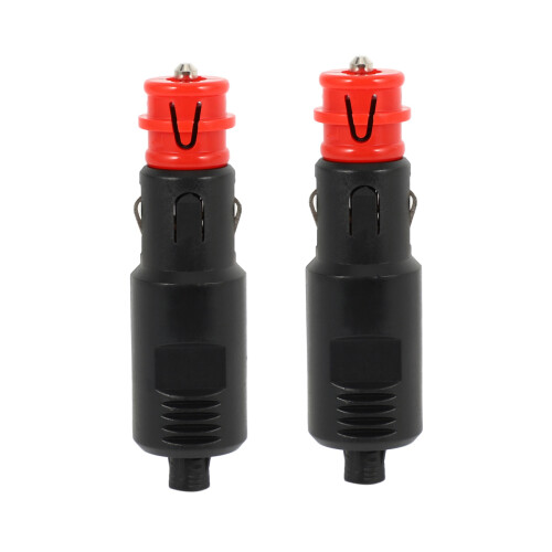 2x 12V υποδοχή αναπτήρα αυτοκινήτου με αρσενικό προσαρμογέα σύνδεσης 1