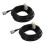 2X 16Ft RG58 PL259 UHF σε SO239 υποδοχές για κεραία κινητής τηλεφωνίας αυτοκινήτου 2
