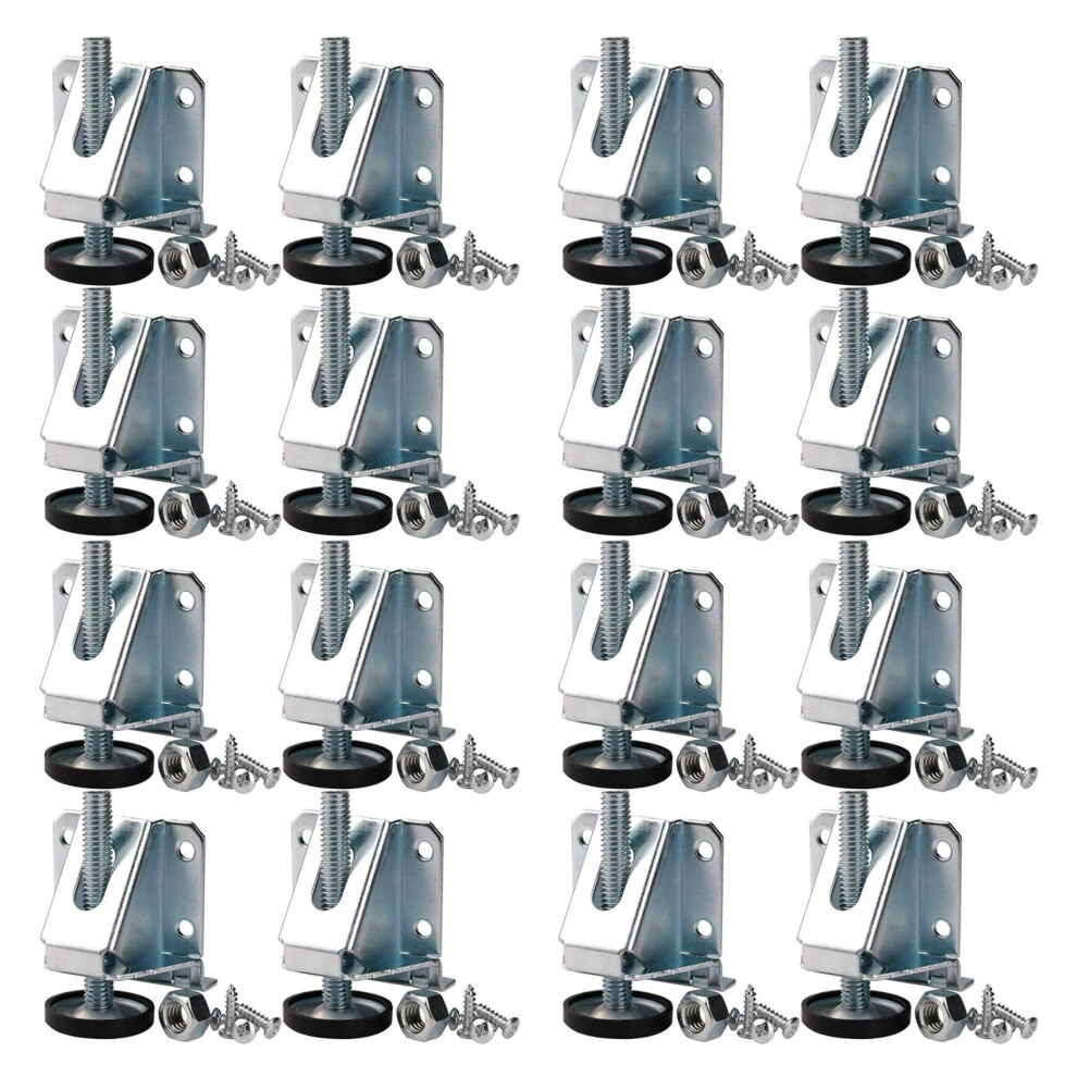 16X Leveling Feet Heavy Duty Furniture Levelers Adjustable Table Leg L 4854049547165