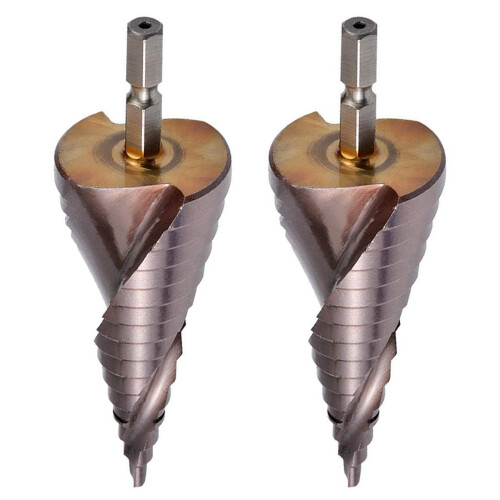 2X M35 HSS Co Step Drill Bit Cobalt Cone Bits 4-32mm Wood Stainless St