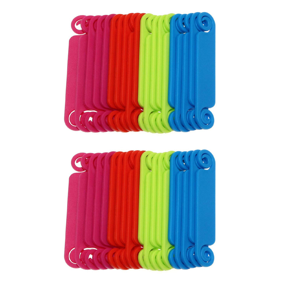 40Pcs Cable Tags Multicolor Management Labels Writable Cord Identifica 4854049548407