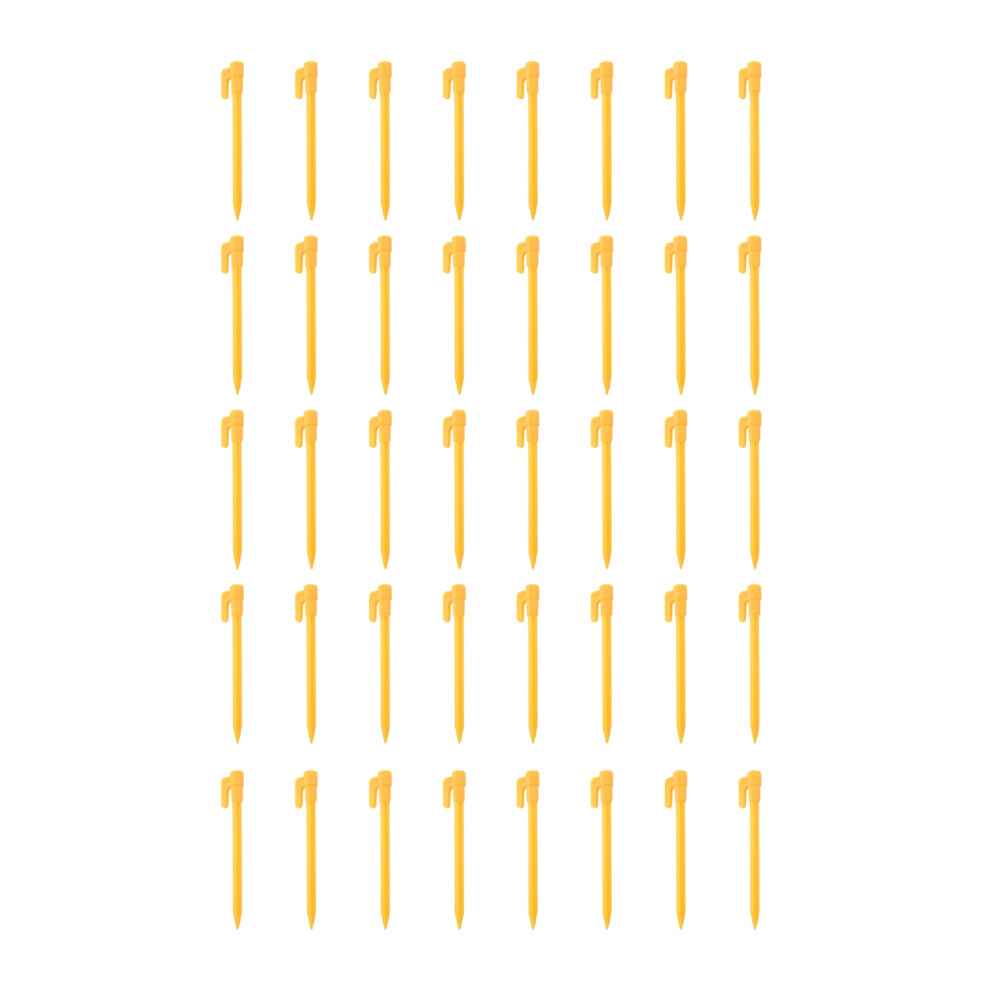 40 Pezzi Di Attrezzi Da Campeggio, Picchetti Per Tende In Plastica, Chiodi, Picchetti Per Sabbia E Terreno Per Esterni