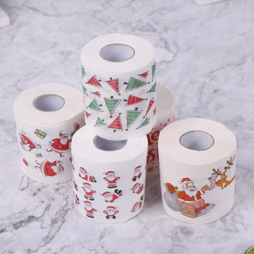 styles de serviettes en papier Père Noël, décorations de Noël Xm 2