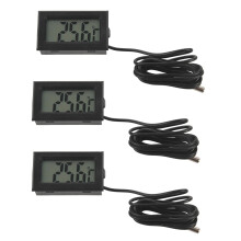 3x Nieuwe digitale LCD-thermometer Temperatuurmeter Sonde Sensor -50C TOT