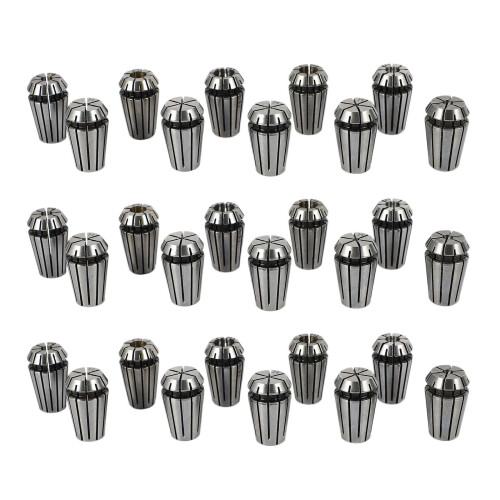 30Pcs/Set Ultra Precision ER16 1-10MM Spring Collet Set for CNC Millin