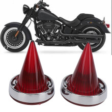Motorrad-Gelblichtblendenabdeckung 3-1/4 Zoll Rot Passend für Heritage 1986-2016