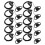 10X 2 Pin Advanced D Shape Clip-Ear Ptt Headset Earpiece Mic for Way R 1
