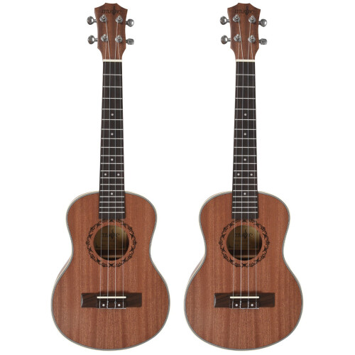 2X Tenor Acoustic Electric Ukulele 26 ιντσών κιθάρα 4 χορδών χειροποίητη