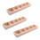 3X Fleischigen Blume Eisen Keramik Blumentopf Holz Box Blumentopf Rack Pla 1