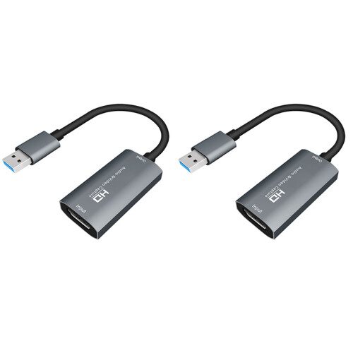 Κάρτα λήψης βίντεο 2X USB 3.0 HD Audio 4K 60FPS Game σε πραγματικό χρόνο Streami 1