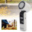 Portable Handheld Fan with Light, 4000mAh, 5-Speed Ice Cooling White 3