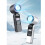 Portable Handheld Fan with Light, 4000mAh, 5-Speed Ice Cooling White 7