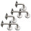 6PCS Elegant Replacement Handrail Bannister Stair Rail Supports Bracke 2