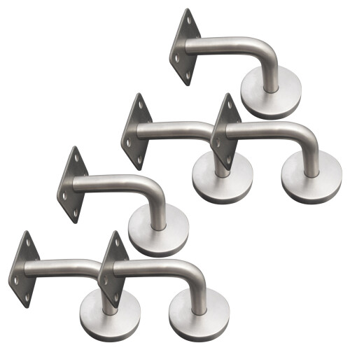 6PCS Elegant Replacement Handrail Bannister Stair Rail Supports Bracke 1