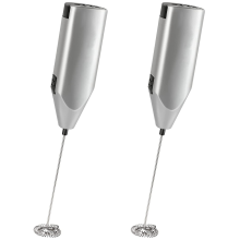 2X Milk Frother Quiet Hand Held Whisk High Powered Mini Blender Electr