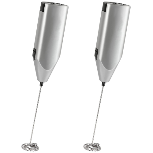 2X Milk Frother Quiet Hand Held Whisk High Powered Mini Blender Electr 1