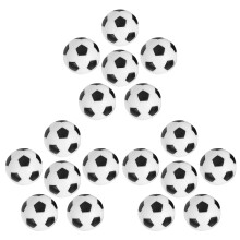 18 piezas de mesa de fútbol estilo fútbol pequeño, futbolín de plástico duro, contrapeso