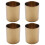 4X Gold Flower Vase Pen Holder Desktop Storage Container for House Off 1