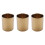 3X Gold Flower Vase Pen Holder Desktop Storage Container for House Off 2