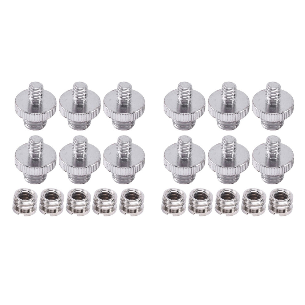 Pezzi 1/4 Pollici 3/8 Convertitore Adattatore A Vite Filettata Set Di Montaggio Fotocamera/Tr