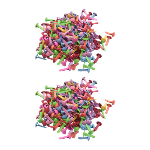 400x Mini Parisian Fasteners Multicolor Stamping Scrapbooking DIY Tool 1