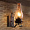 4X Vintage Rustic Wall Lamp in Glass and Mood Light Decorative for Bed 5