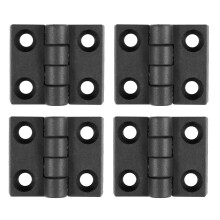 4 stuks 63 mm x 50 mm kunststof kastscharnieren, zwart