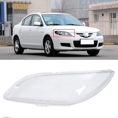 2 Pair Car Left & Right Front Headlight Cover Waterproof Clear Lens Sh 2