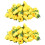 Yellow Fabric Silk Artificial Rose Flower Heads for Decoration Pack of 1