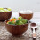 2X Wood Spoons Bowl Set,Wooden Handmade Flatware Tableware Cutlery Sou 10