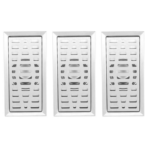 Rejilla De Desagüe De Acero Inoxidable – 90 Mm, Para Suelo De Balcón, Jardín O Techo, Diseño Hueco
