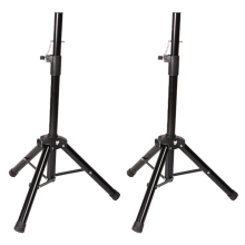 2x luidsprekerstandaard, statief, audio, KTV, buitenplank, metalen vloer