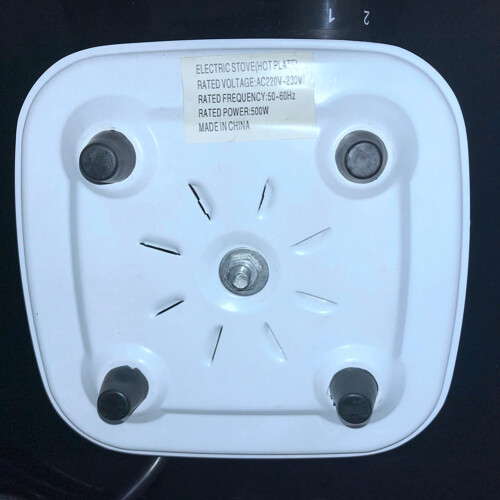 2X Μίνι Ηλεκτρική Εστία 500W Πάγκος Εργασίας Πρακτική Στερεά Εστίαση 2