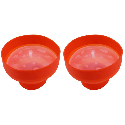 2X Popcorn Microwave Silicone Foldable Red Kitchen Easy Tools Diy Buck