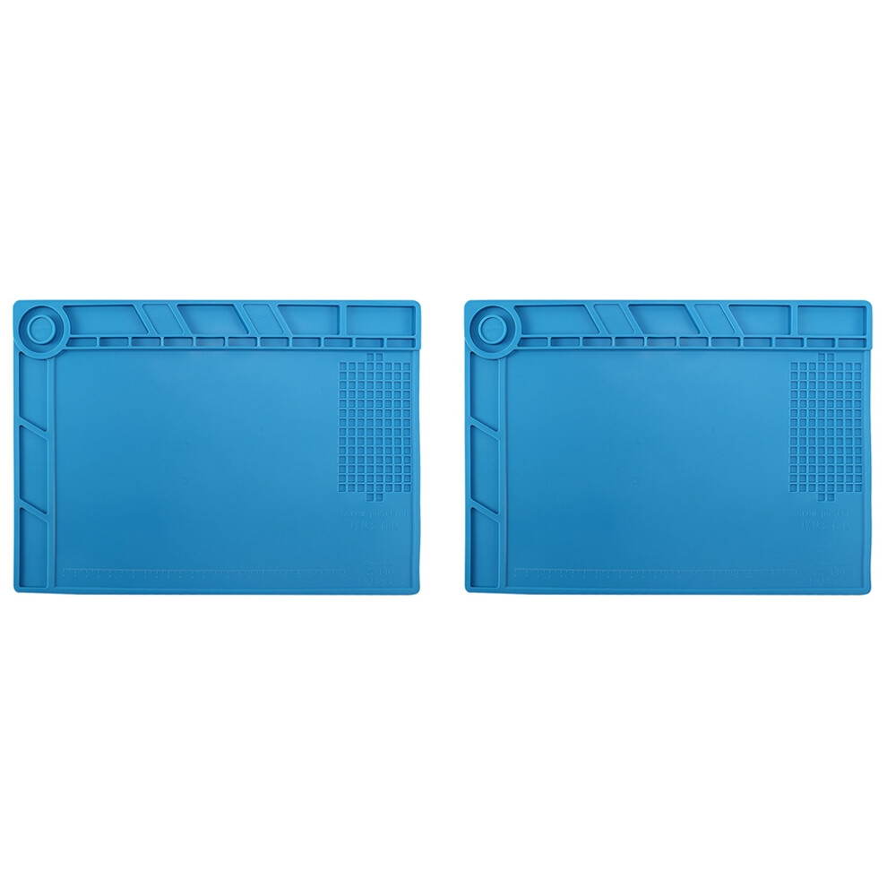 2X S-140 Magnetic Insulation Silicone Soldering Mat Repair Mat, Heat R 4854049562250