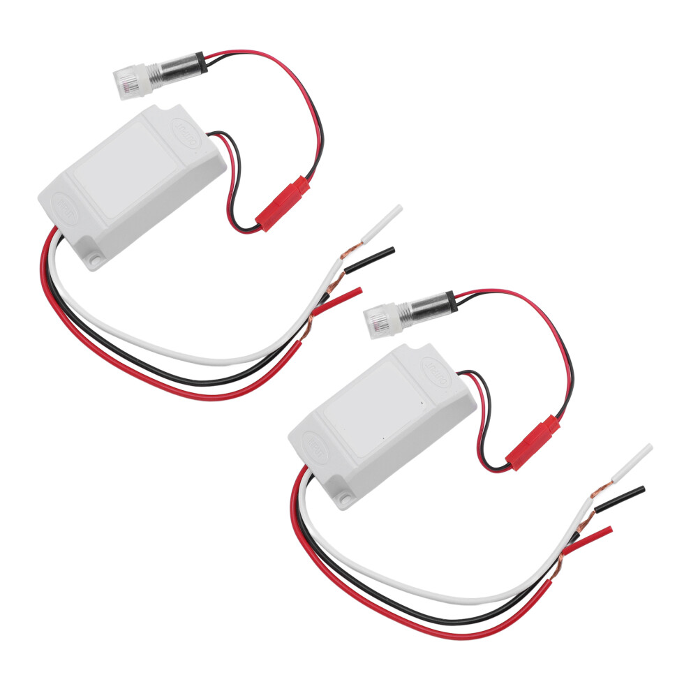 2 Pcs Photocell Light Sensor Switch 10A Dusk To Dawn Ir Control, Ac110-220V 8451335134311