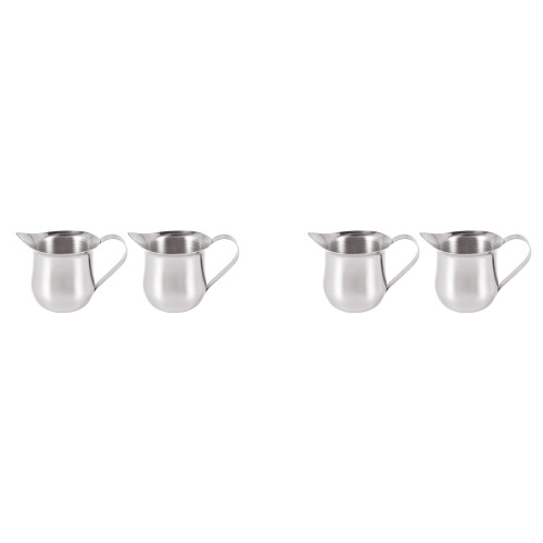 Συσκευασία 4 κανατών αφρού εσπρέσο Bell Creamer 3Oz από ανοξείδωτο ατσάλι