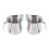 Συσκευασία 4 κανατών αφρού εσπρέσο Bell Creamer 3Oz από ανοξείδωτο ατσάλι 3