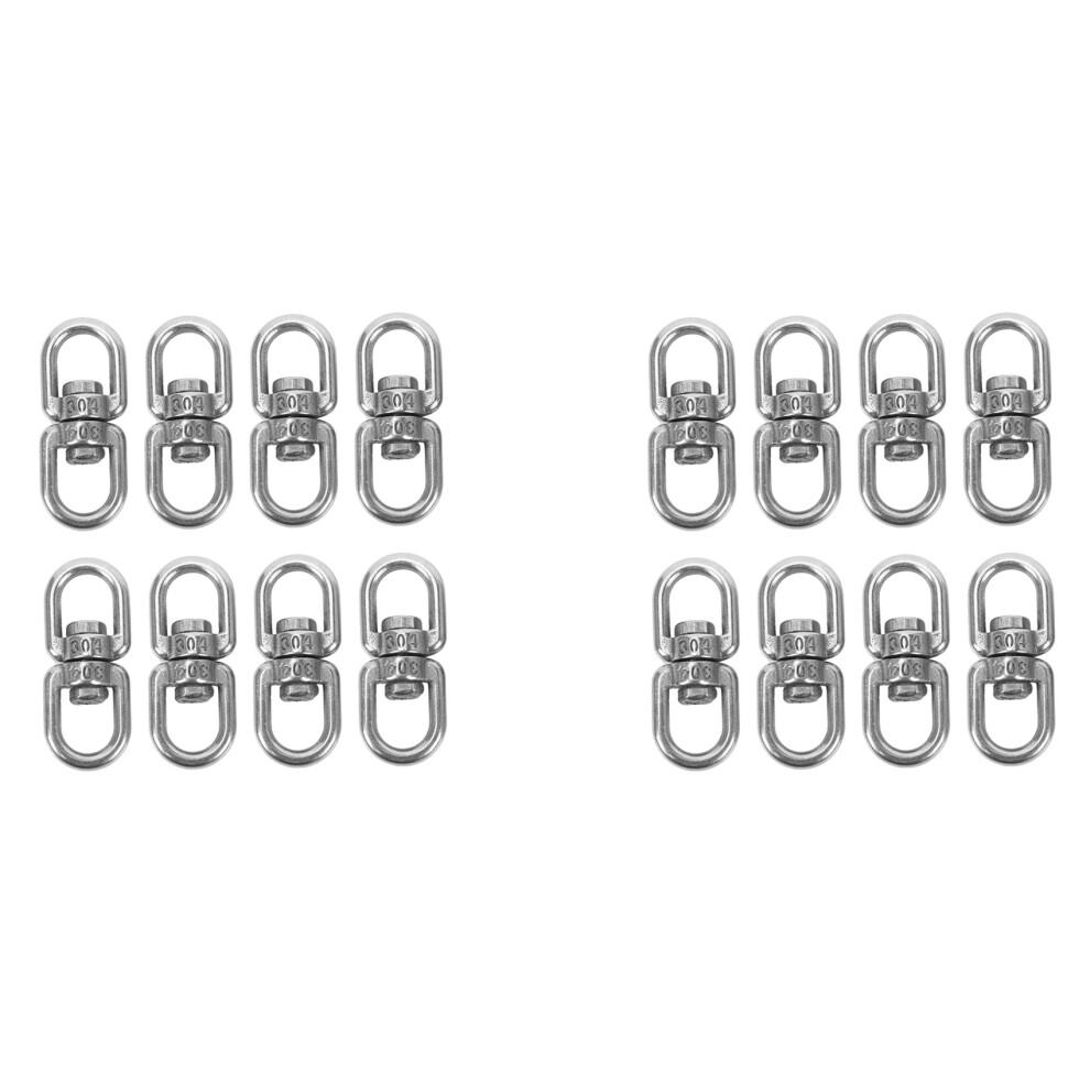 16Pcs Stainless Steel Hanging Basket Spinners Plant Hanger Swivel Hook 4854049564926