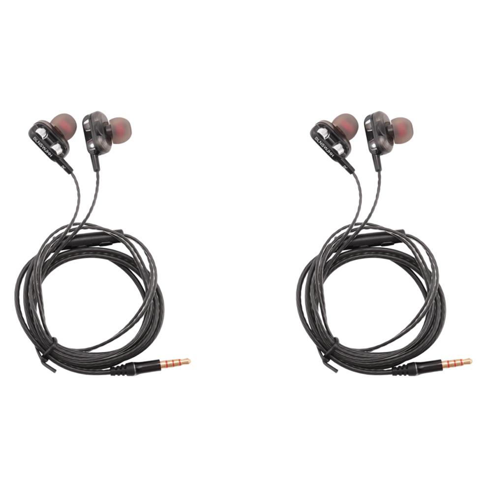 2X In-Ear Earbud Headphones Wired Bass Stereo Earbuds Sports Earphone-image-OPC-PJDHHC9-NEW