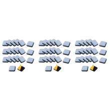 Lot de 60 patins de meubles auto-adhésifs en PTFE, 25 x mm
